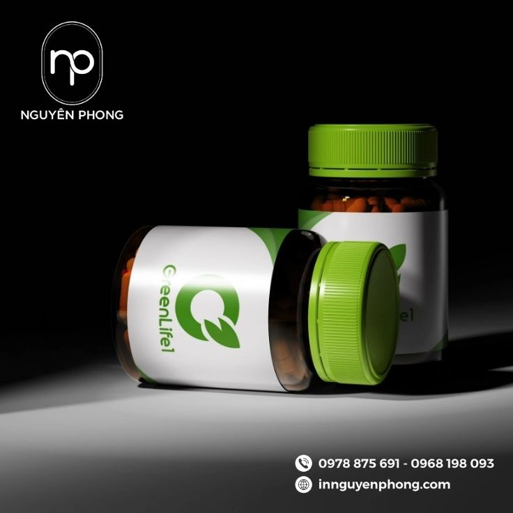 Mẫu logo thuốc in trên tem nhãn